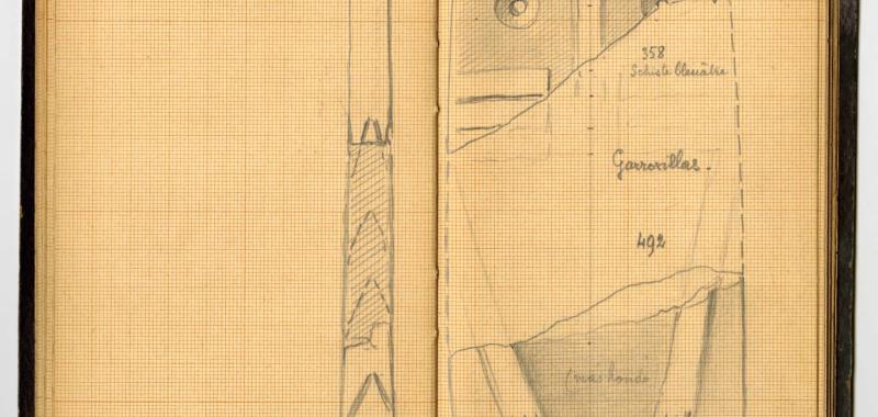 Cuaderno de dibujos y anotaciones